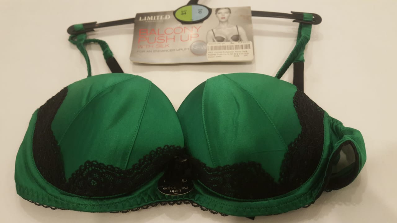 M&S Limited Collection Floral Lace padded Bra with Silk