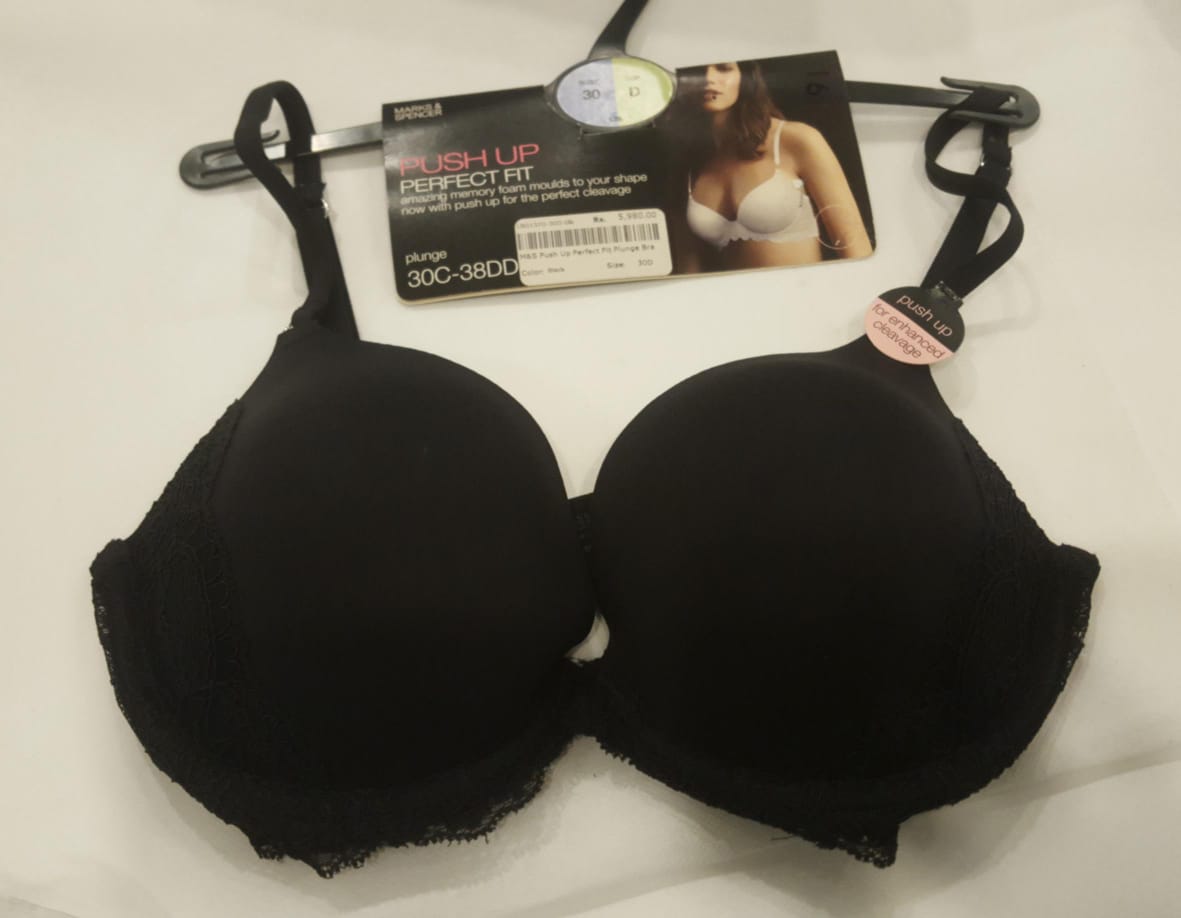 M&S Push-Up Perfect Fit Plunge Bra