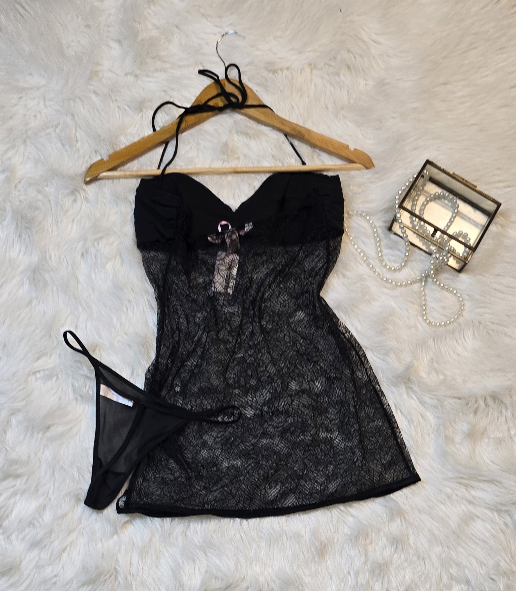 Victorias Secret Strappy Lace Babydoll