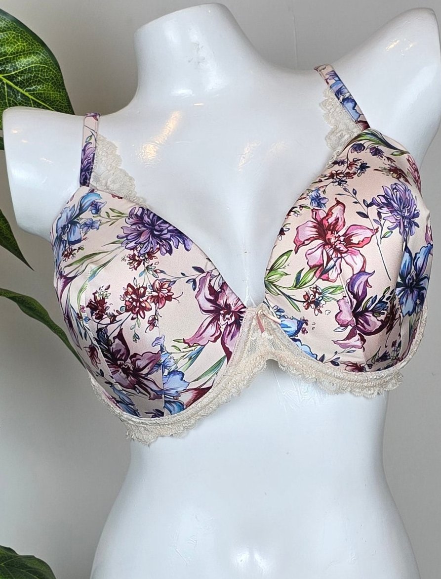 M&S Lace & Floral Print Padded Bra