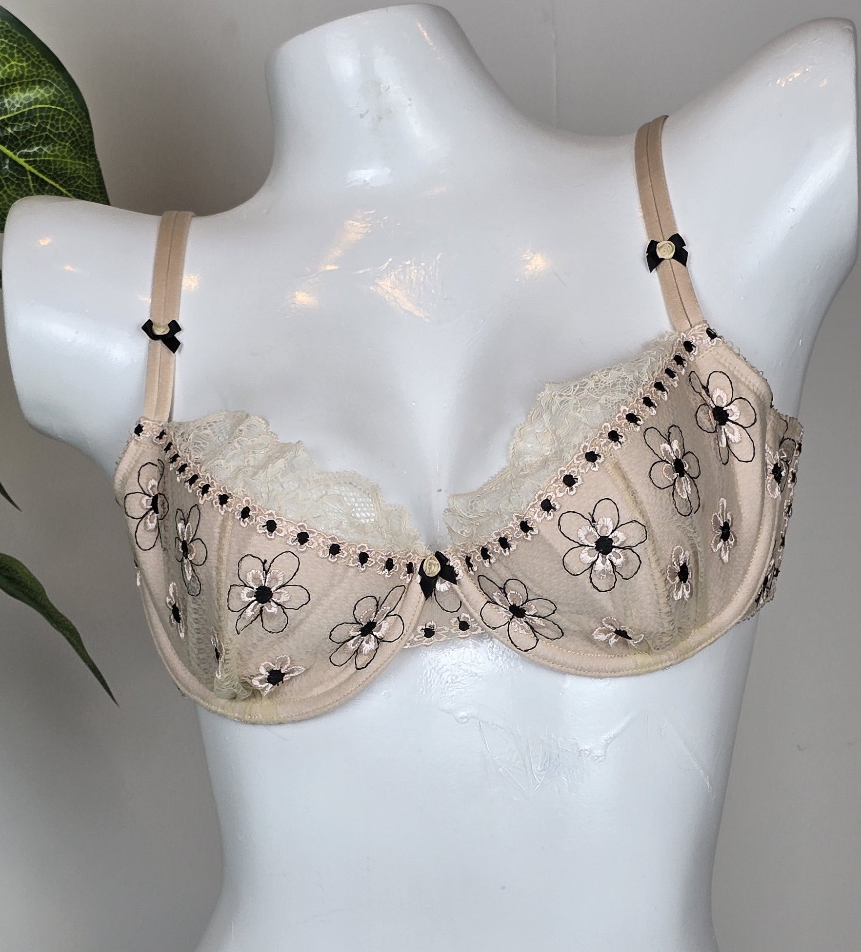 M&S Collette by Collette Dinnigan Daisy Embroidered Padded Bra