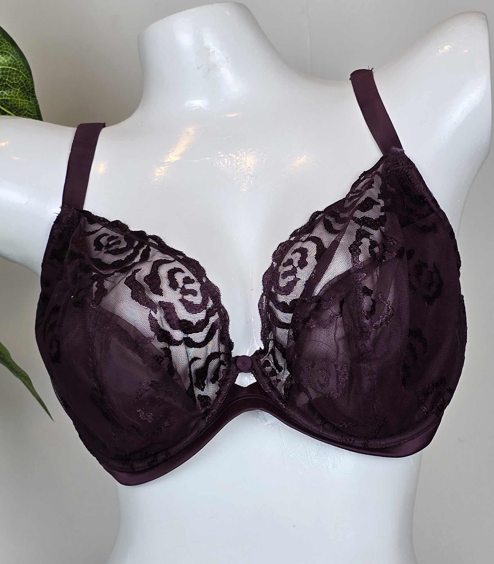 M&S Autograph Rose Embroidered Non-Padded DD-G Bra