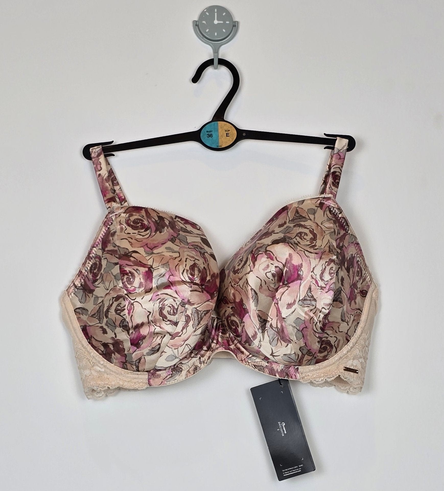 M&S Autograph French-Designed Rose Lace with Silk Bra