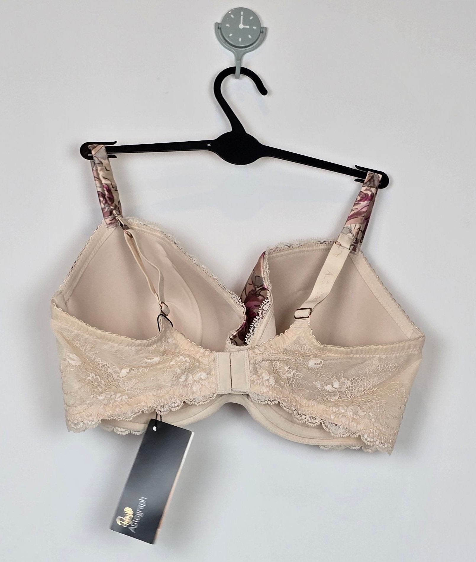 M&S Autograph French-Designed Rose Lace with Silk Bra