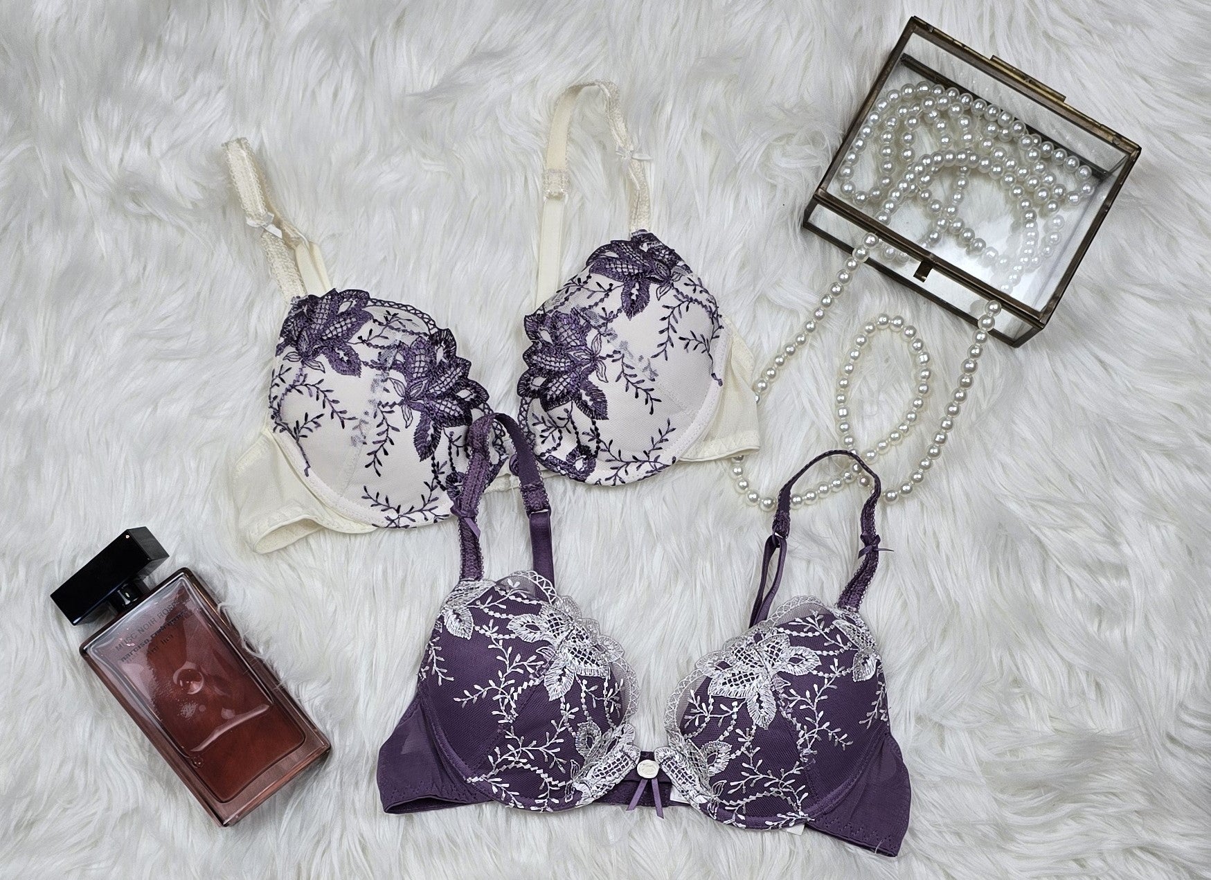 M&S 2 Pack - Limited Collection Floral Embroidered Padded Bras