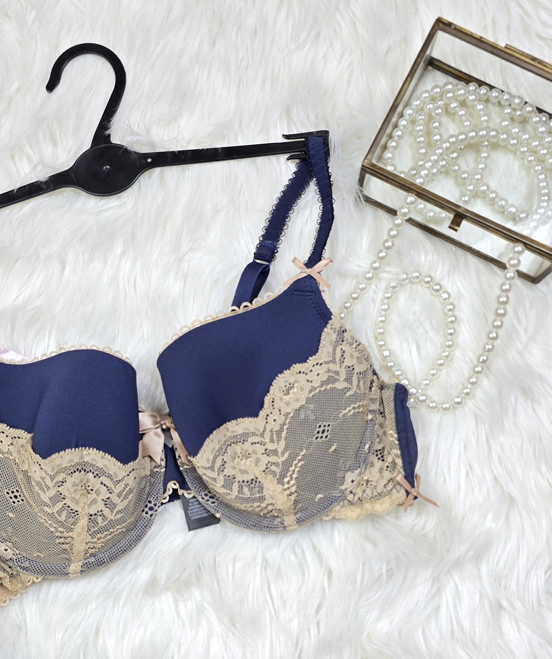 M&S Limited Collection Floral Lace Padded A-DD Bra with Silk