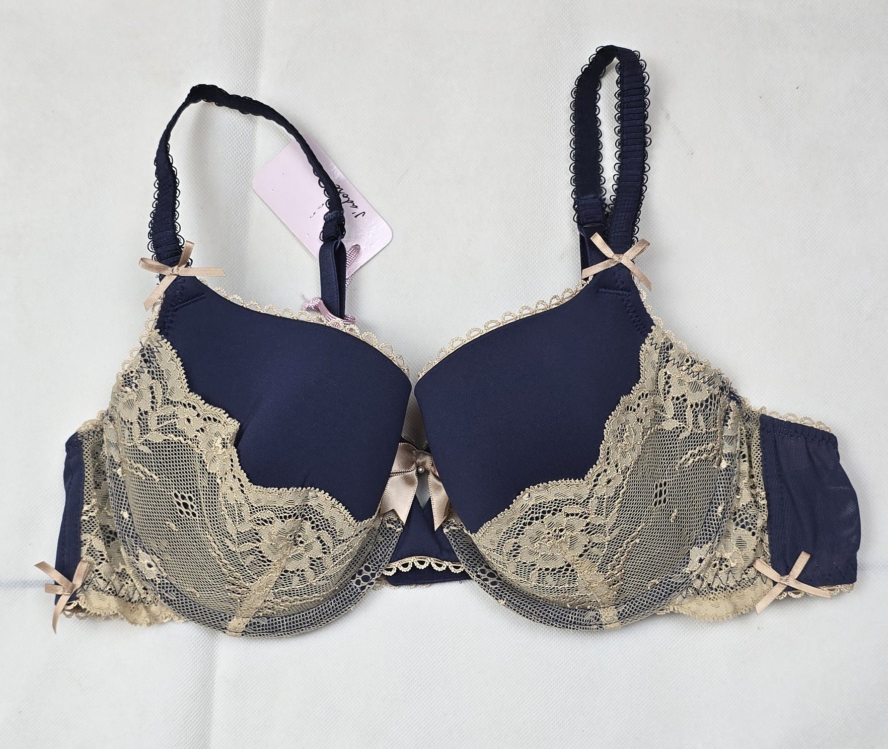 M&S Limited Collection Floral Lace Padded A-DD Bra with Silk