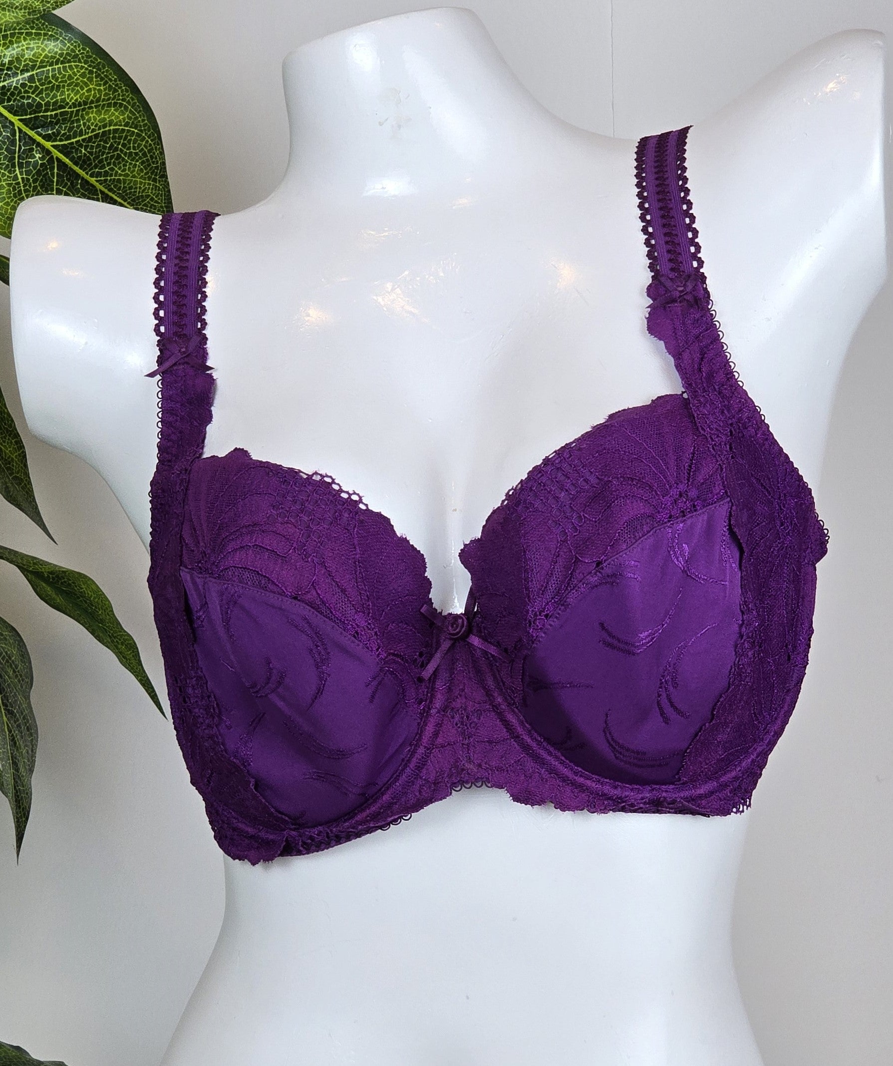 M&S Per Una Floral Lace Padded Balcony Bra