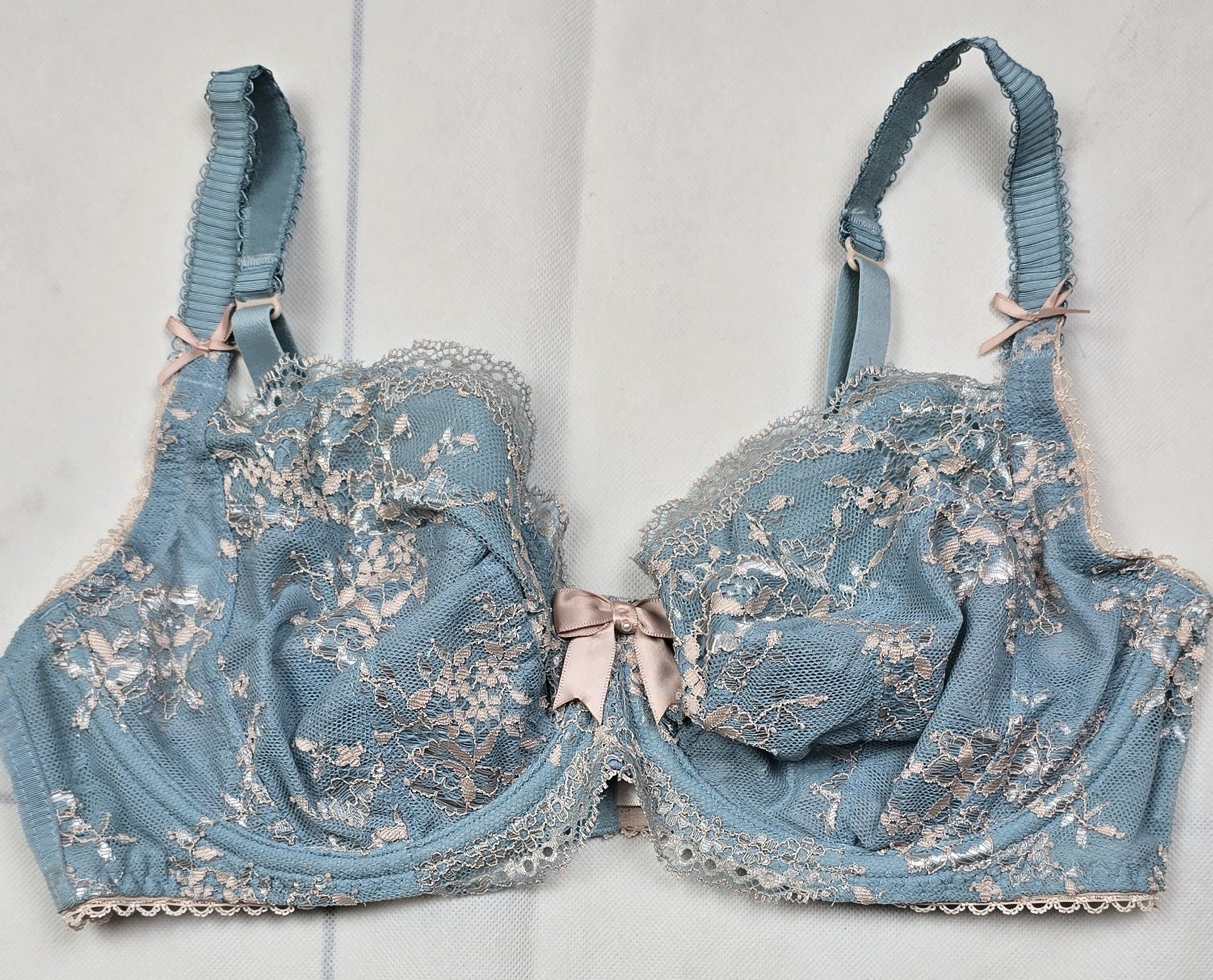 M&S Limited Collection Cross Dye Floral Lace Non-Padded DD-GG Bra