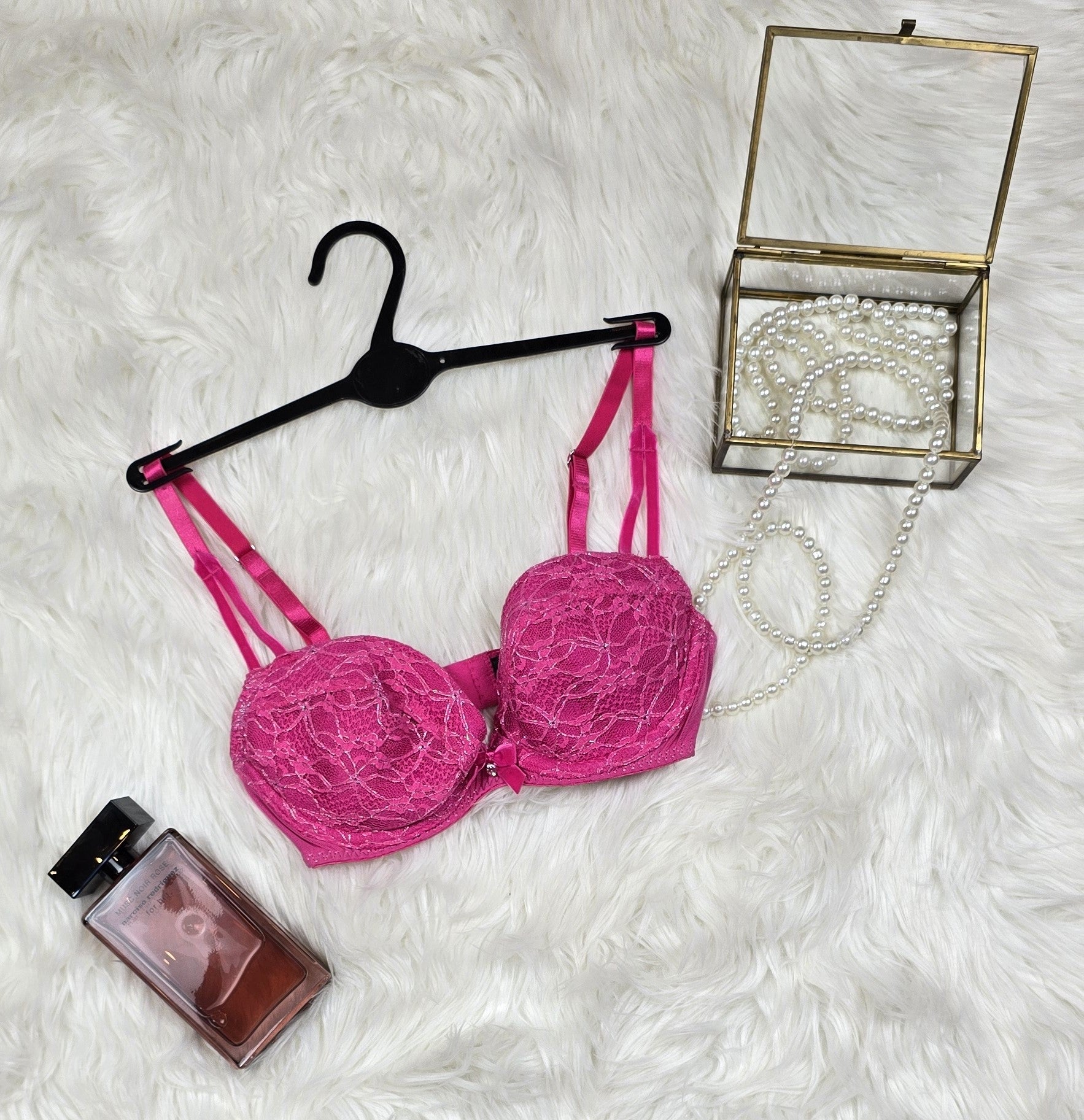 Ann Summers In Control Plunge Bra Cerise