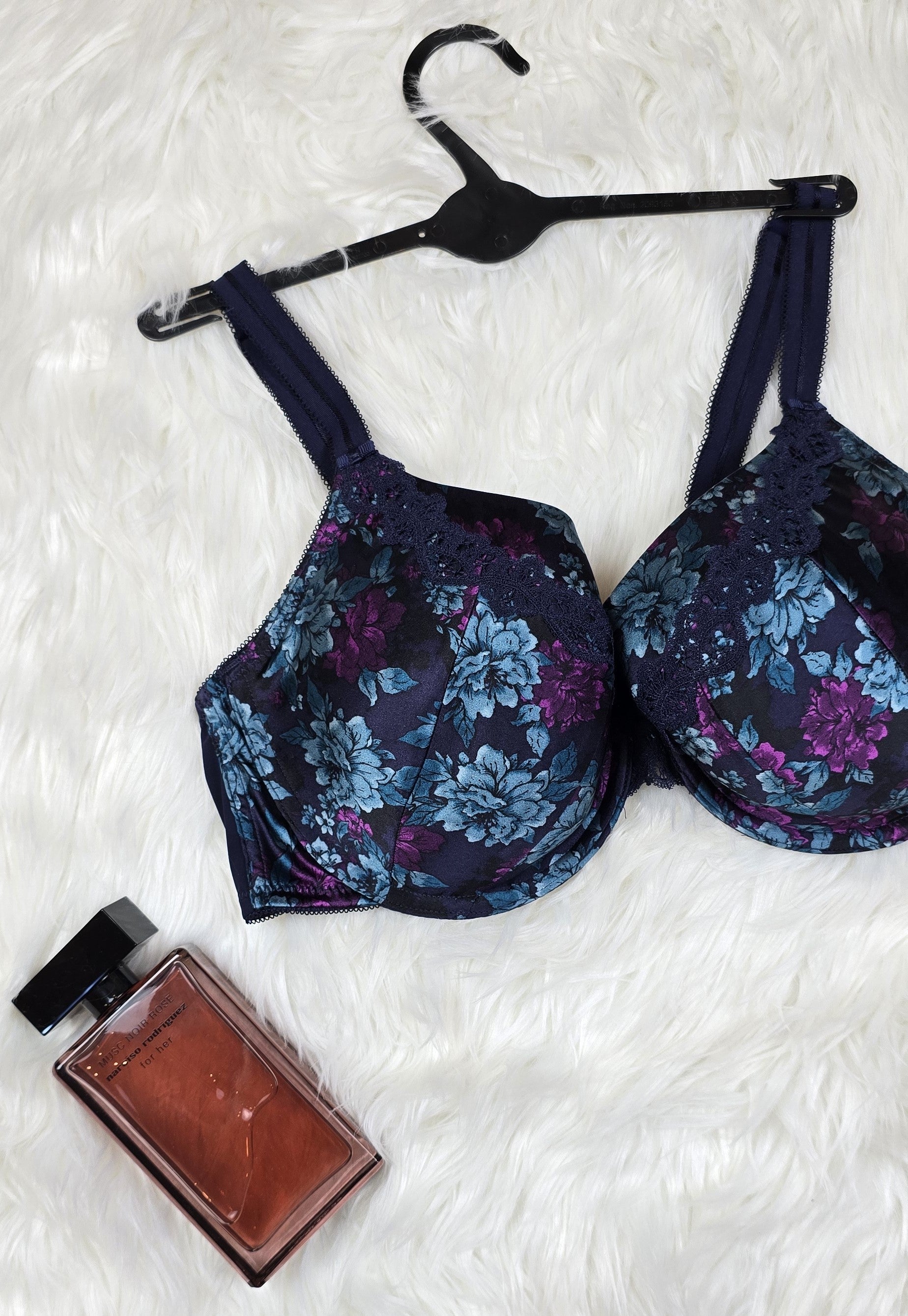 M&S Per Una Silk & Guipure Full Cup Balcony Bra