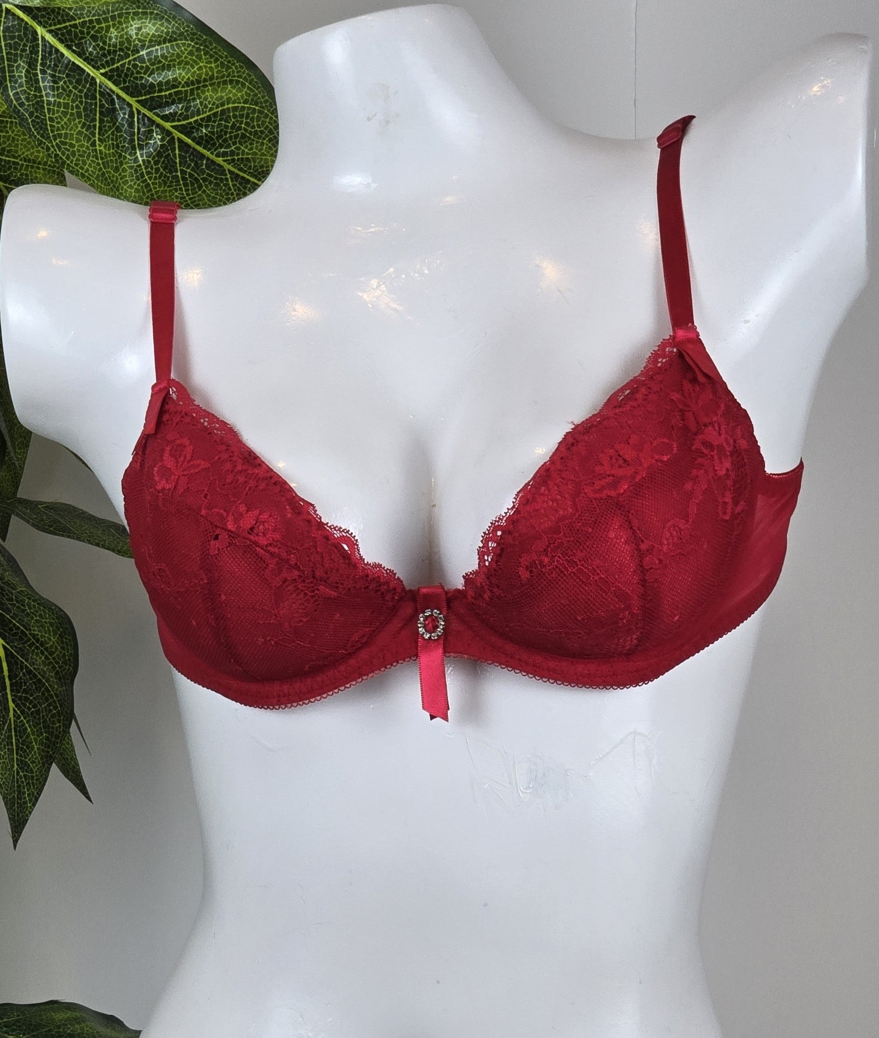 Ann Summers In Control Bra Cerise