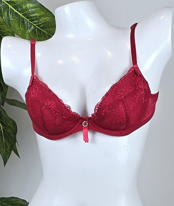 Ann Summers In Control Bra Cerise