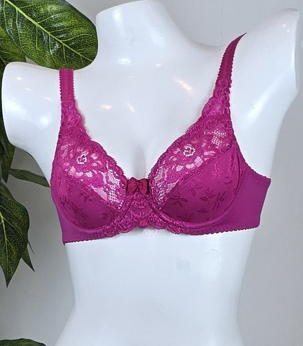 M&S Underwired Floral Jacquard Lace Non-Padded Bra