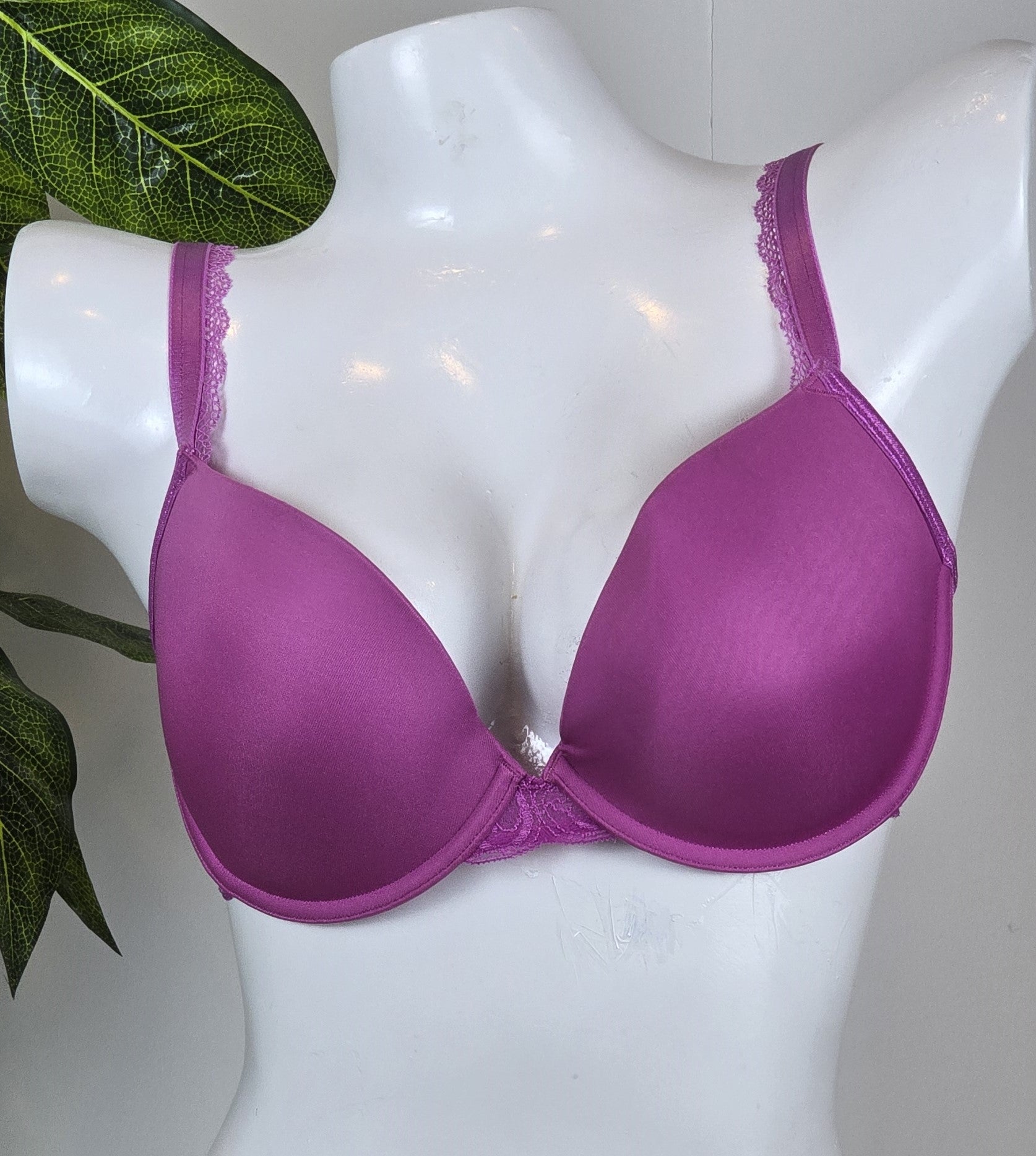 2 Pack M&S Push-Up Textured Plunge Bras