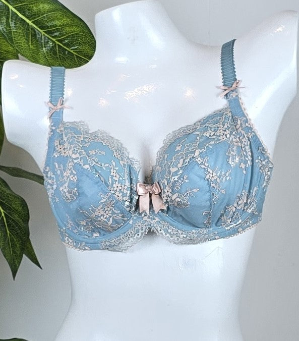 M&S Limited Collection Cross Dye Floral Lace Non-Padded DD-GG Bra