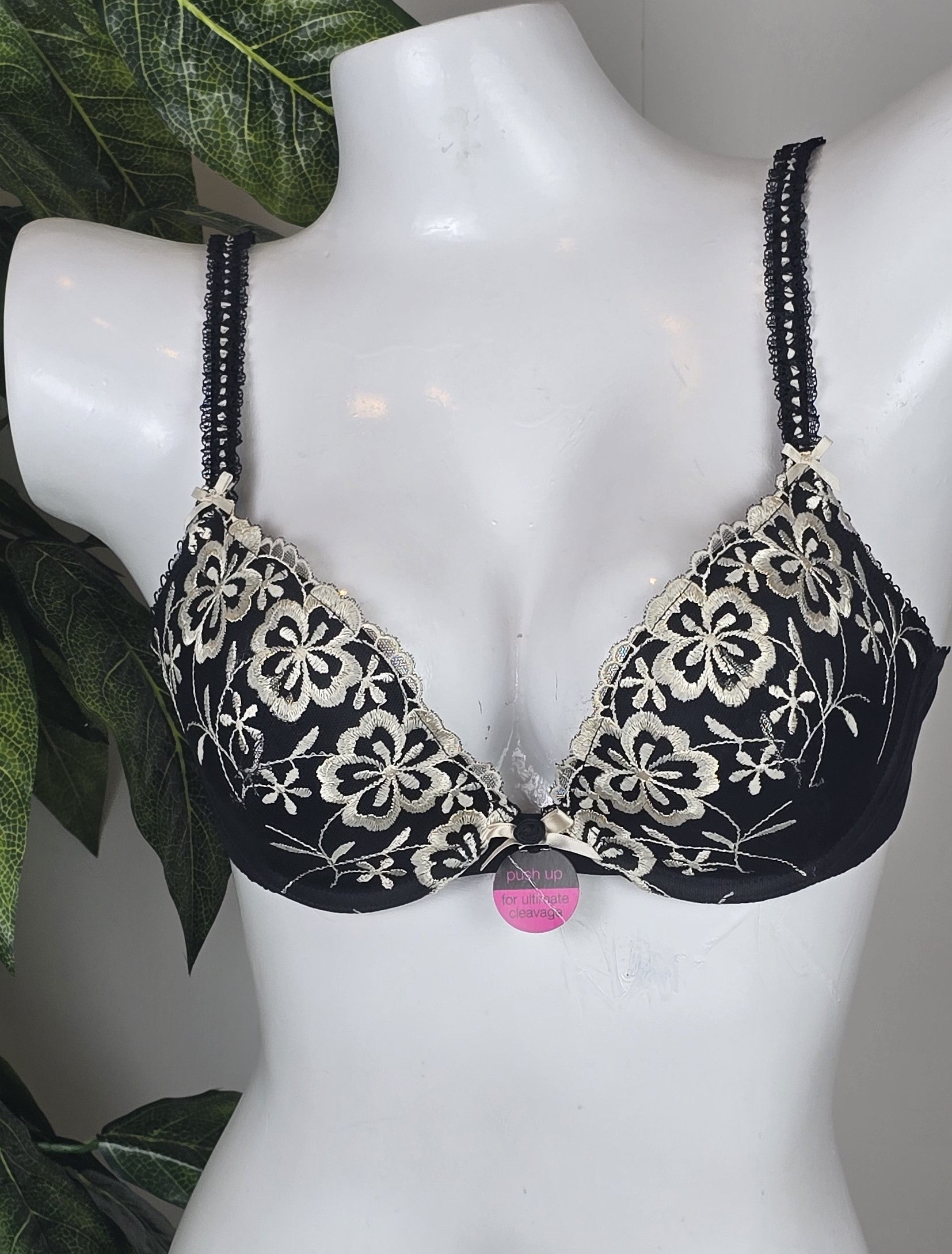 M&S Limited Collection Floral Embroidered Padded Bra