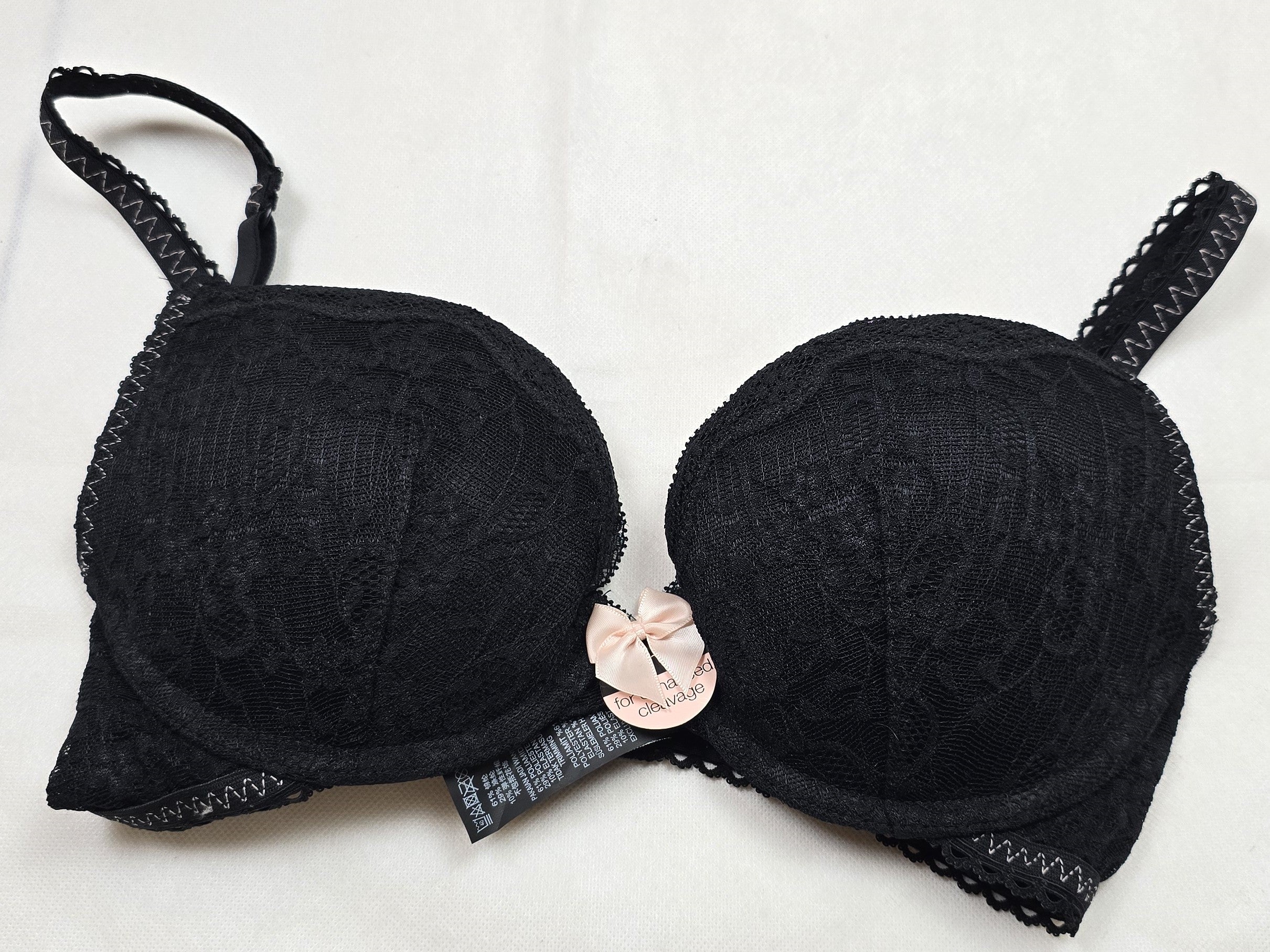 M&S Limited Collection Floral Lace Push-Up Plunge Bra