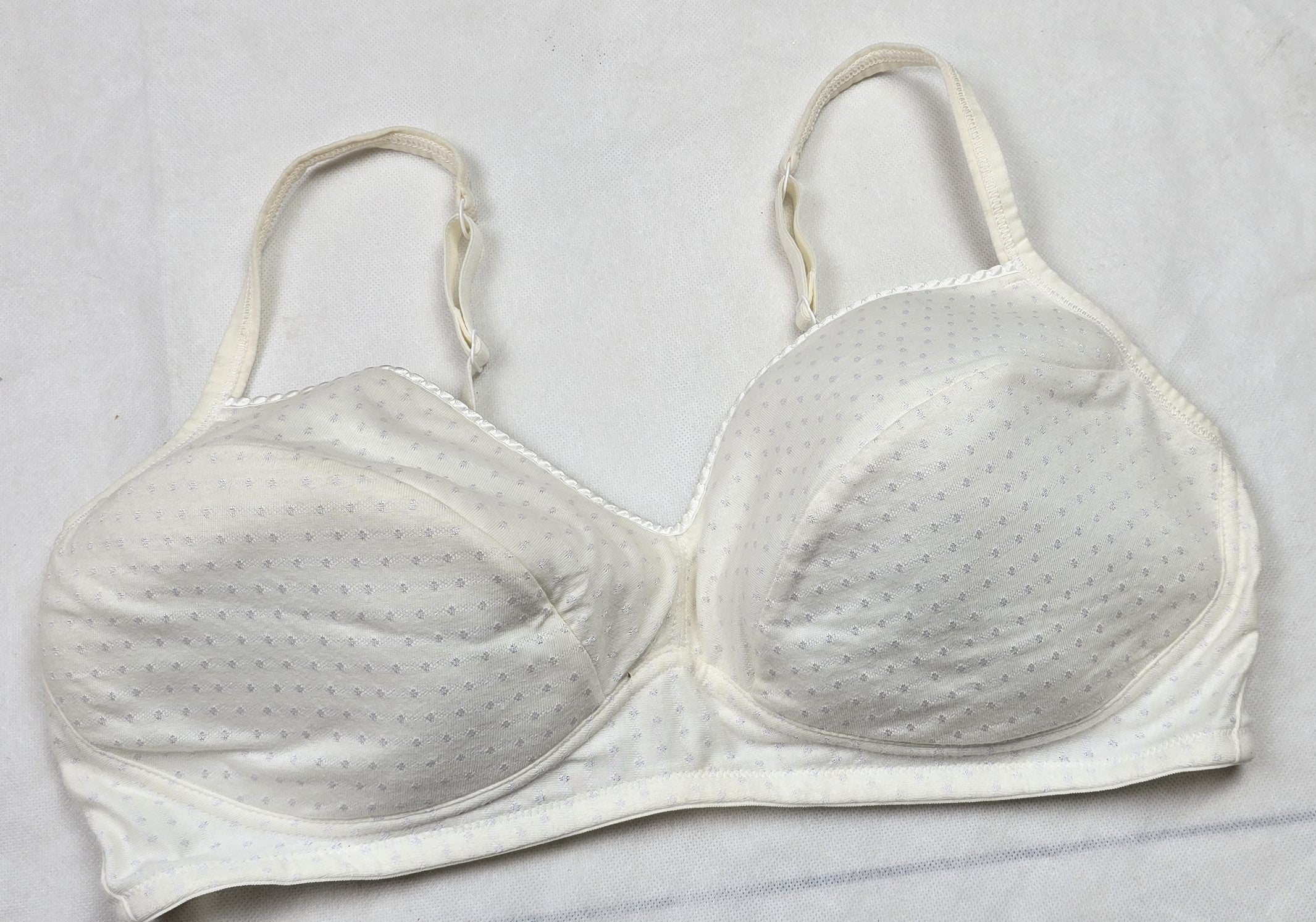 M&S Non-Wired Padded Spot Texture Bra 2 Pack