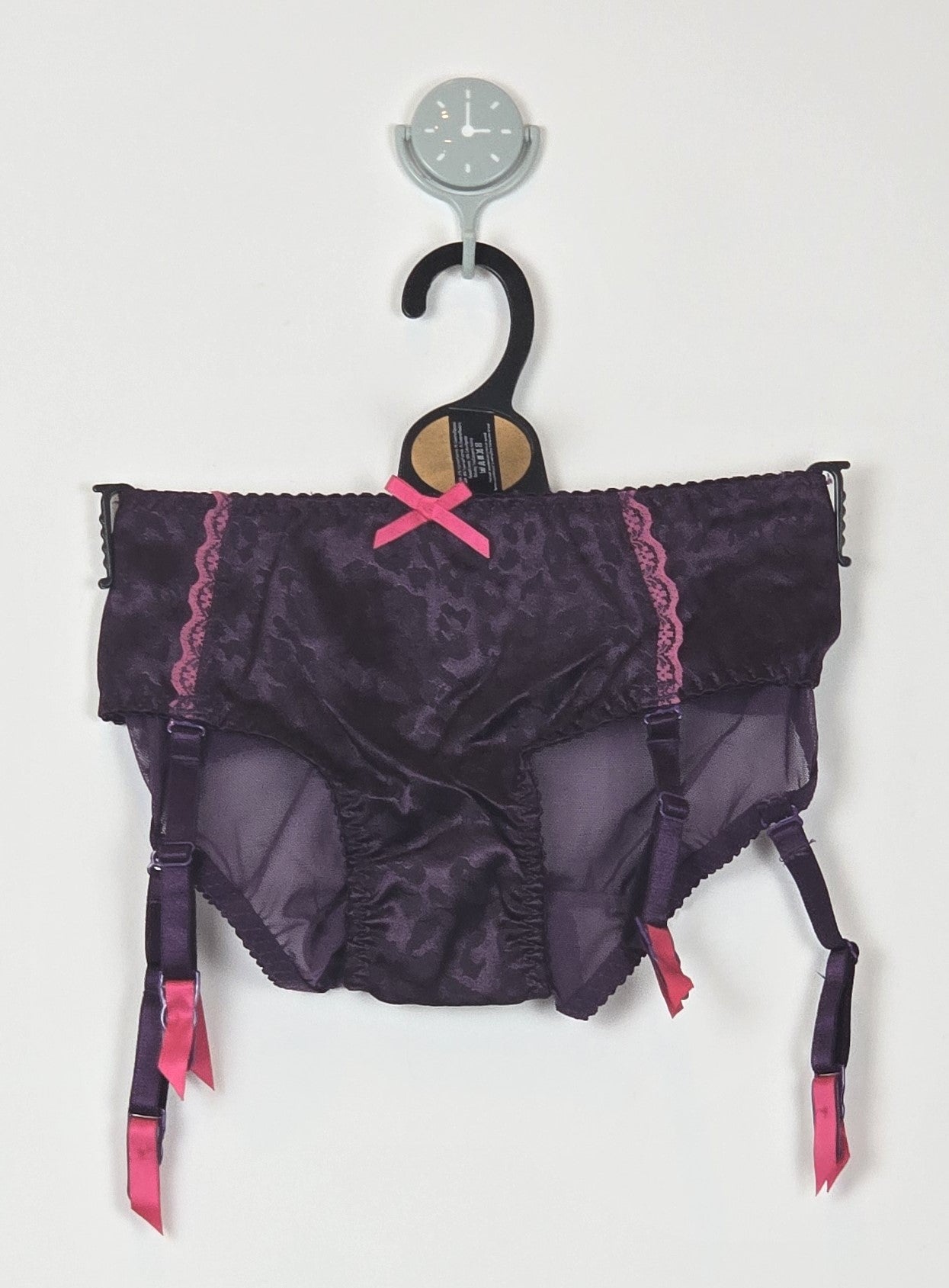 Knickerbox Lilac Leopard Suspender Brief