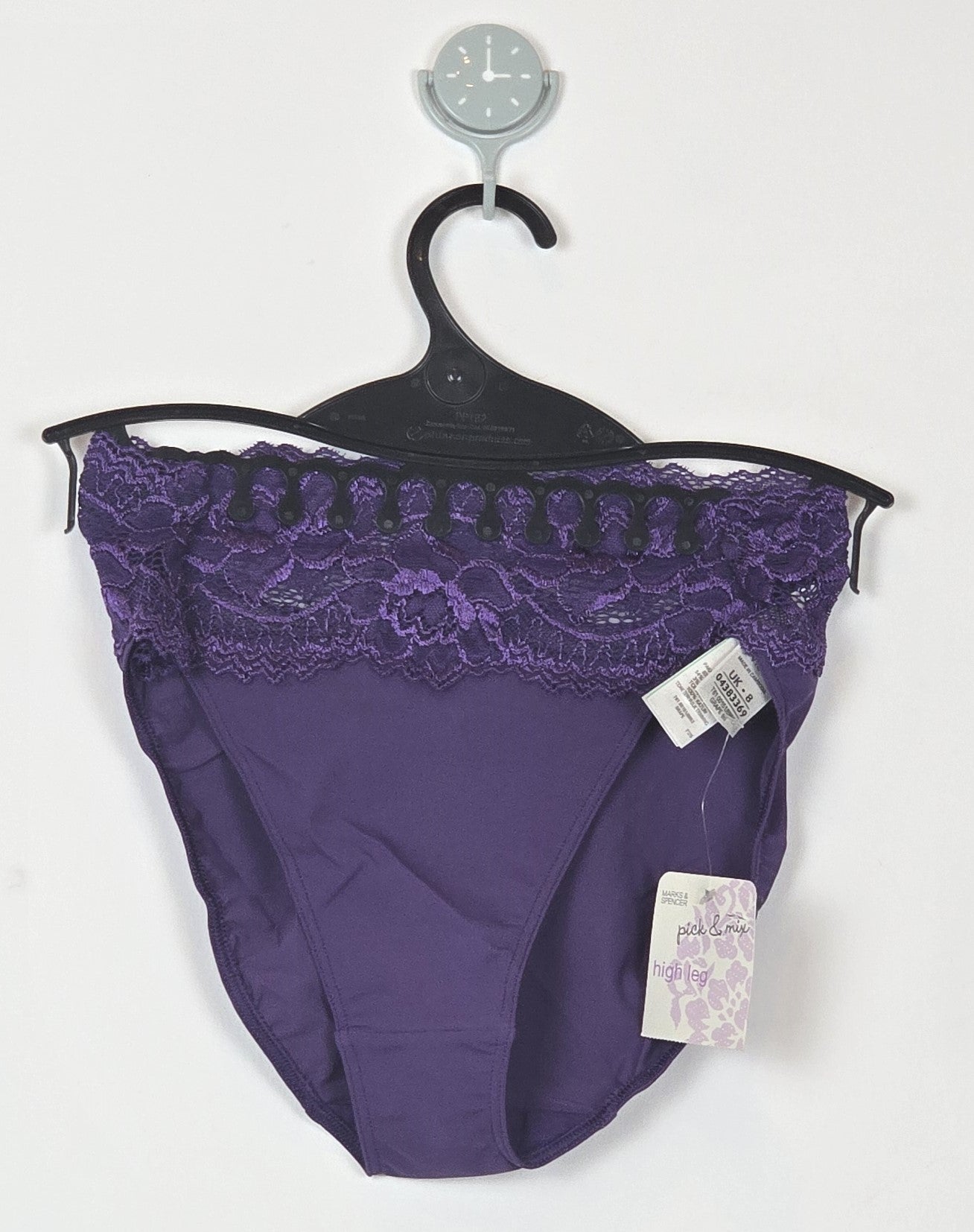 M&S Low Rise Lace Trim Bandeau High Leg Knickers