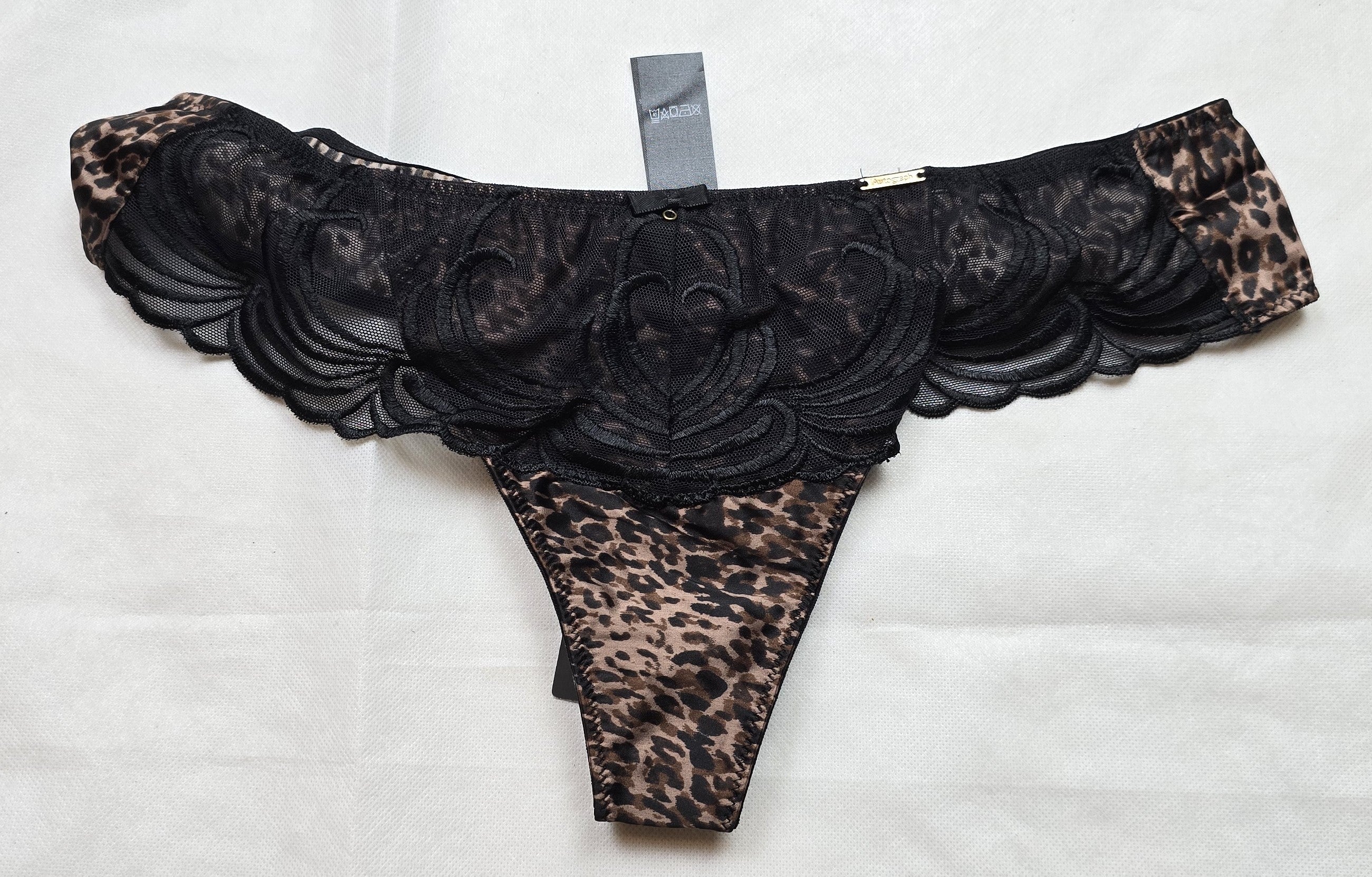 M&S Autograph Animal Print Embroidered Thong