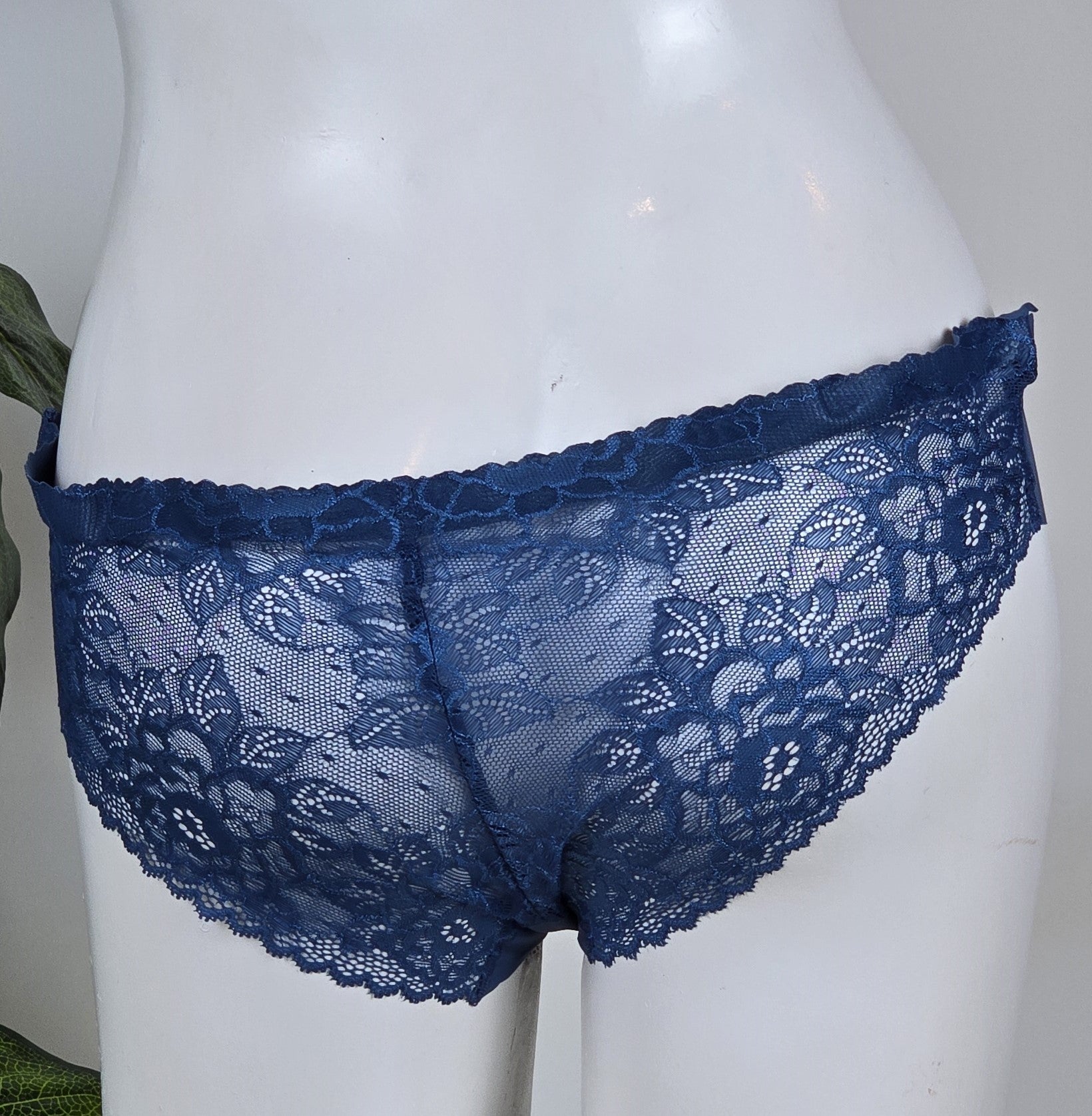 M&S Bonded Lace Back Brazilian Knickers