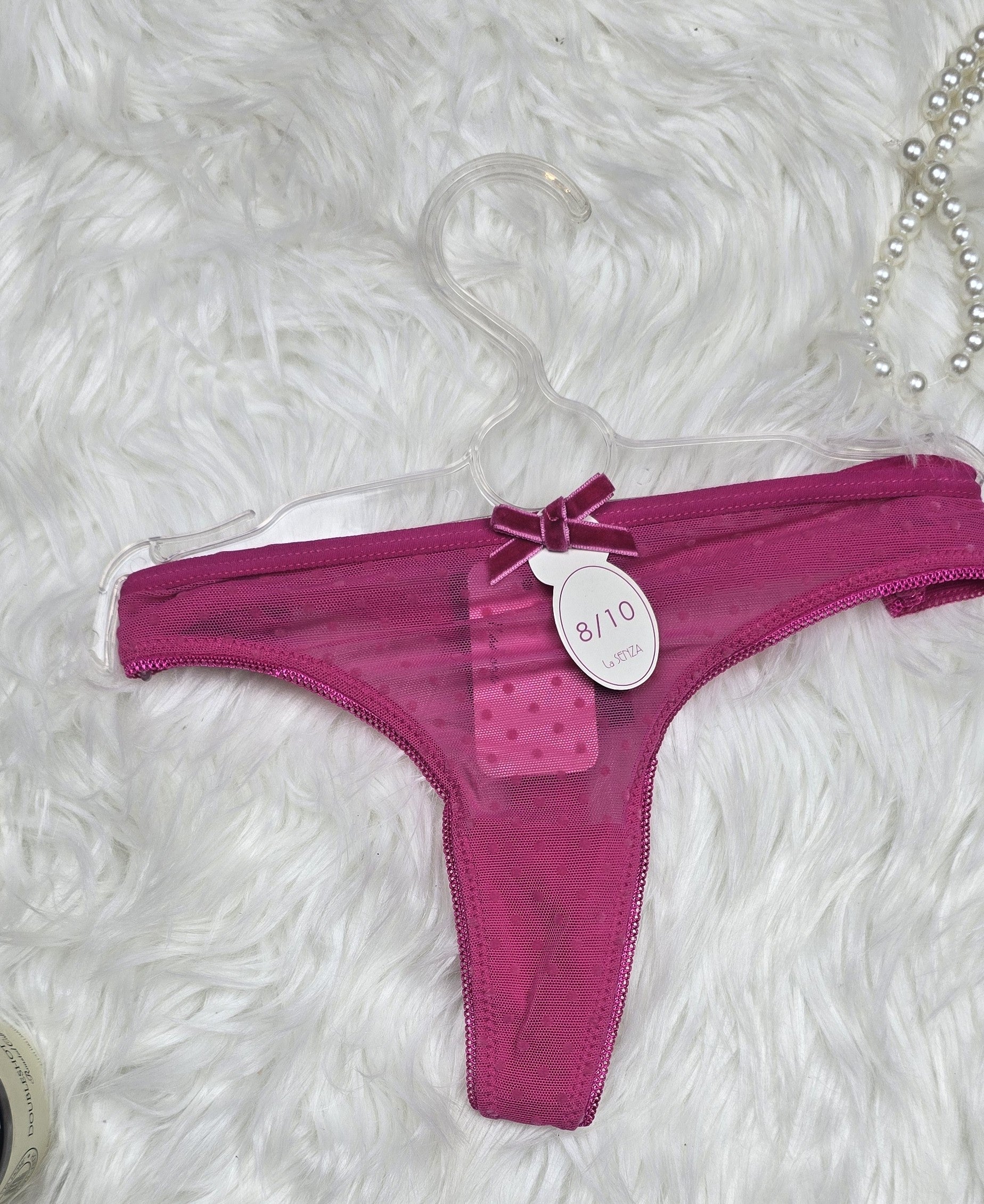 La Senza Velvet Flock G-String Thong