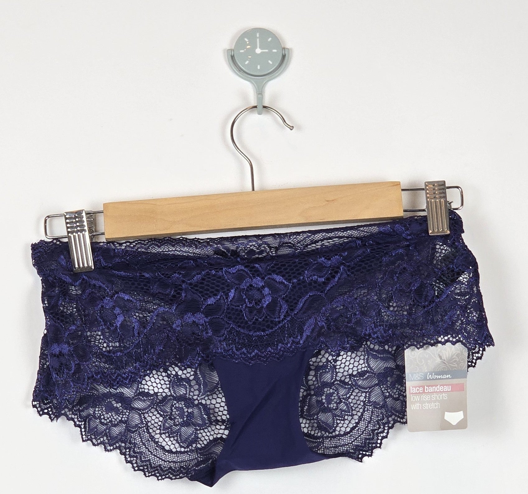 M&S High Rise Floral Lace Bandeau Knickers