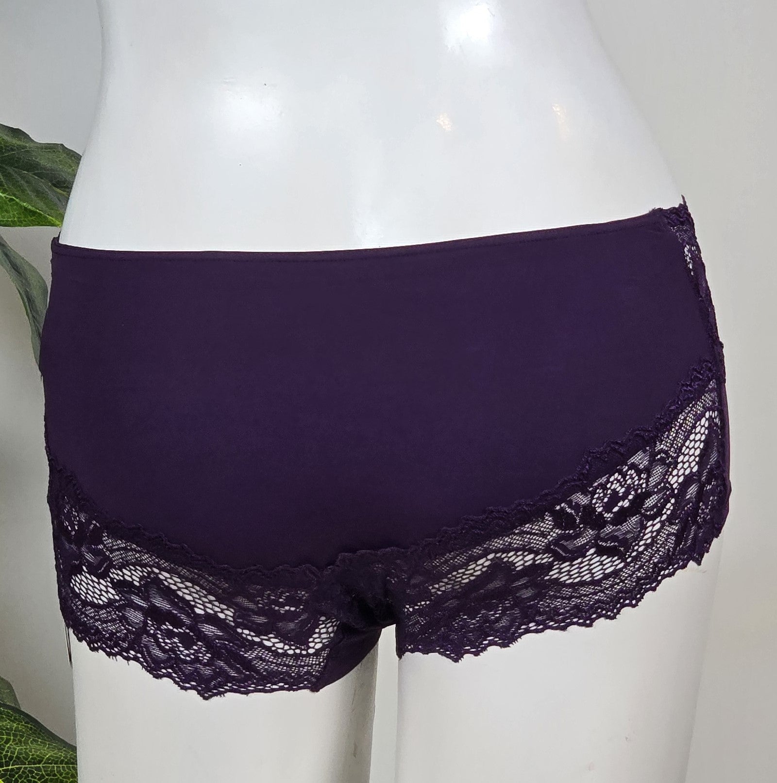 M&S High Rise Floral Lace Bandeau Shorts