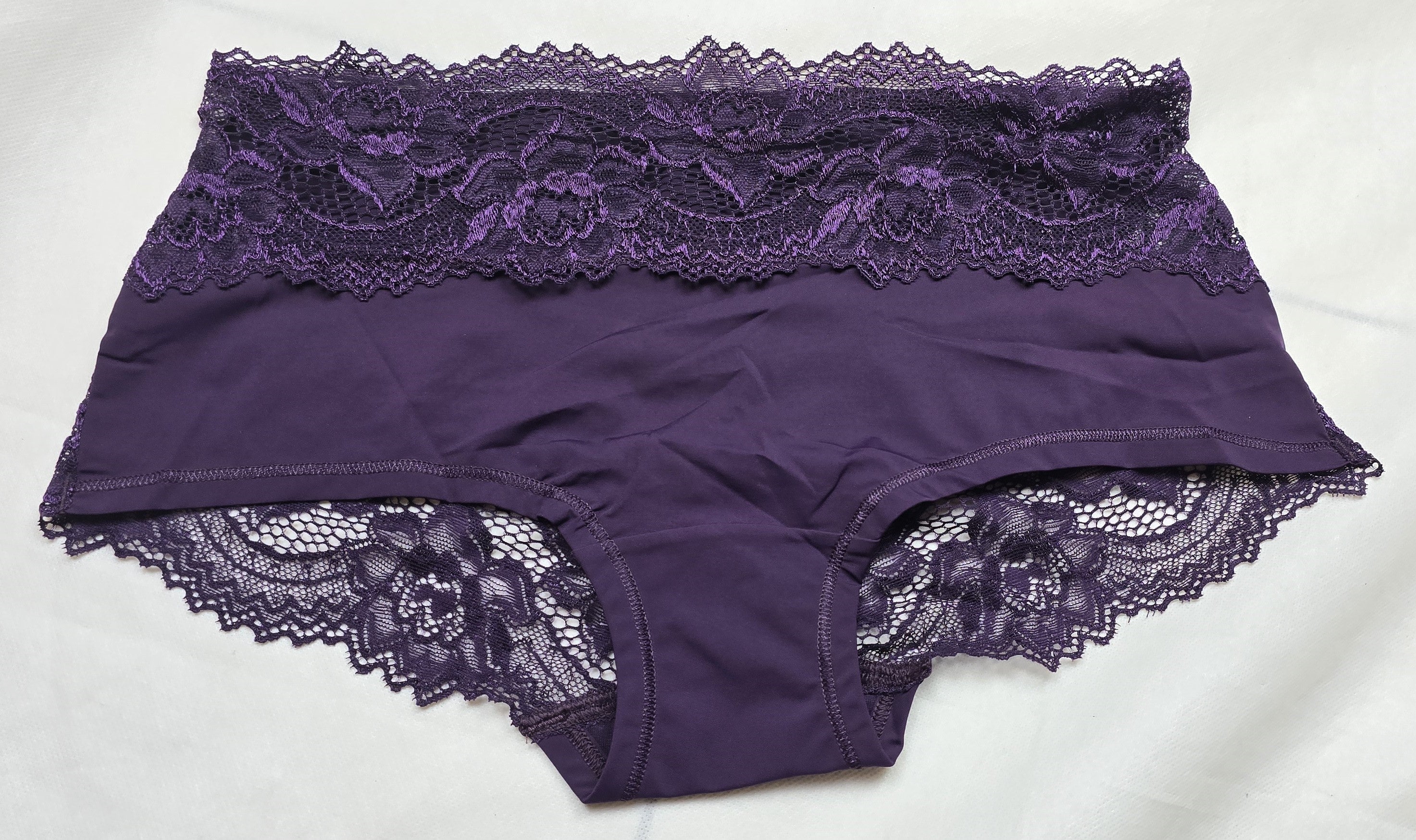 M&S High Rise Floral Lace Bandeau Shorts