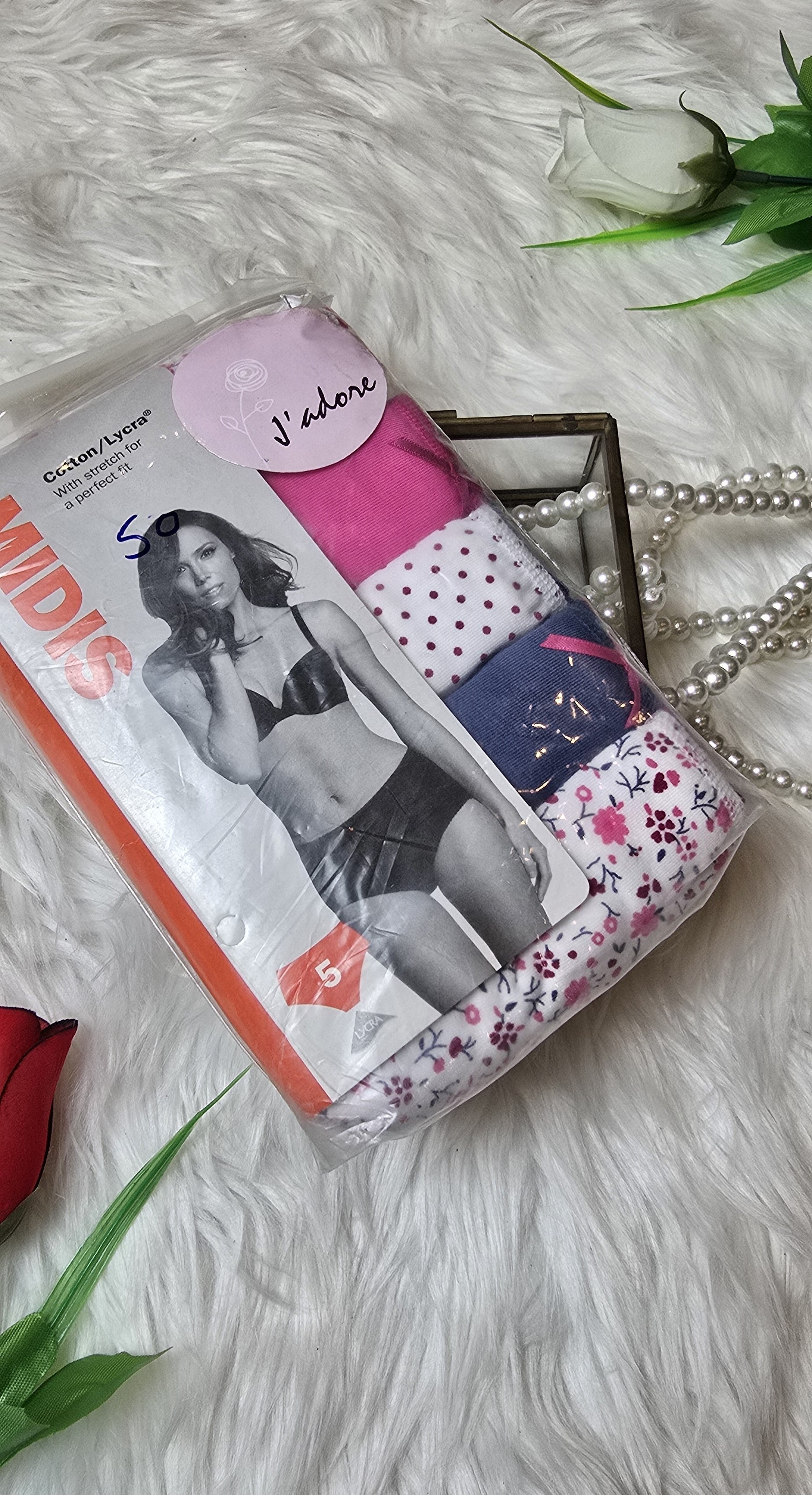 M&S 5 Pack - Assorted Midi Knickers