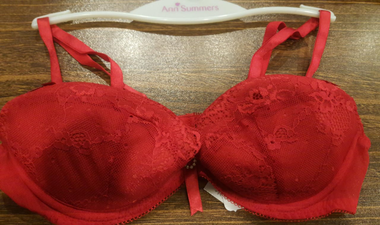 Ann Summers Pure Lace Red Plunge Bra