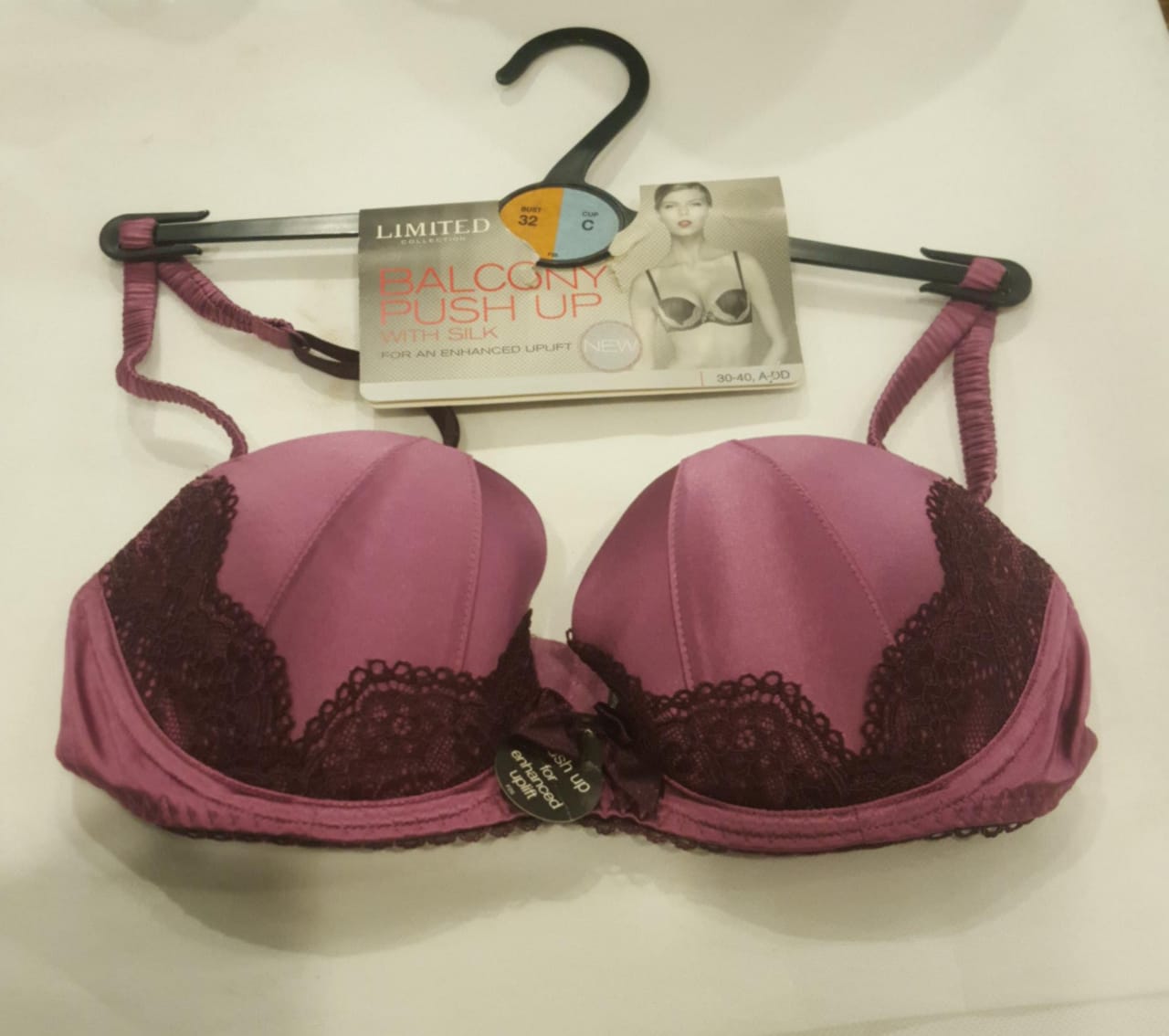 M&S Limited Collection Floral Lace padded Bra with Silk