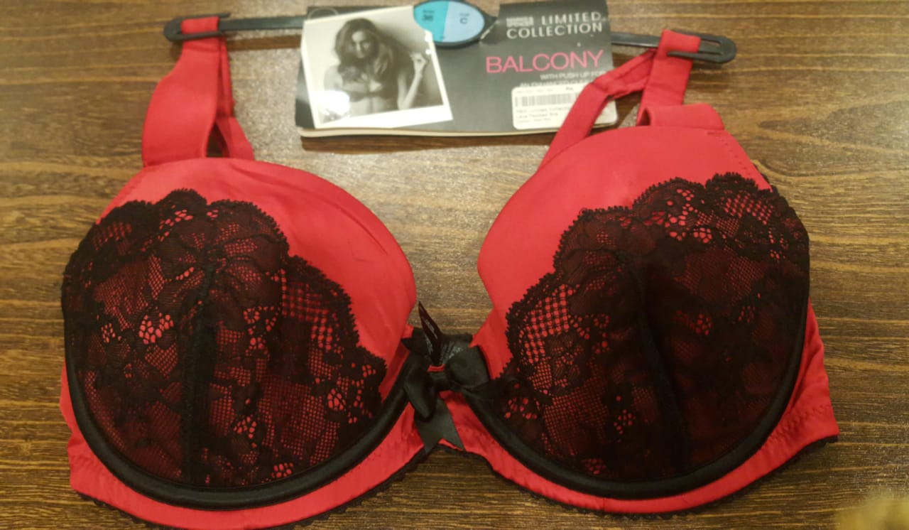 M&S Limited Collection Satin And Lace Padded Bra