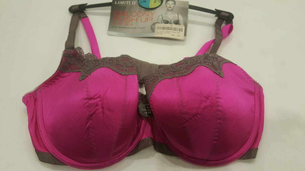 M&S Limited Collection Floral Lace padded Bra with Silk