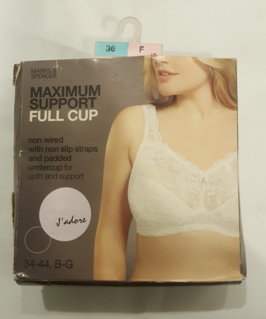 M&S Total Support All-Over Lace Non-Wired Half-Padded Bra