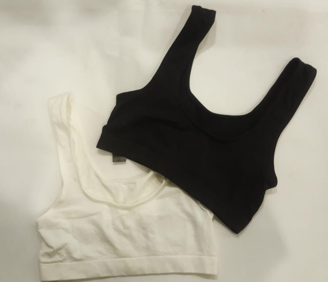 M&S 2 Pack-Non-Wired Crop Top and sleep Bra