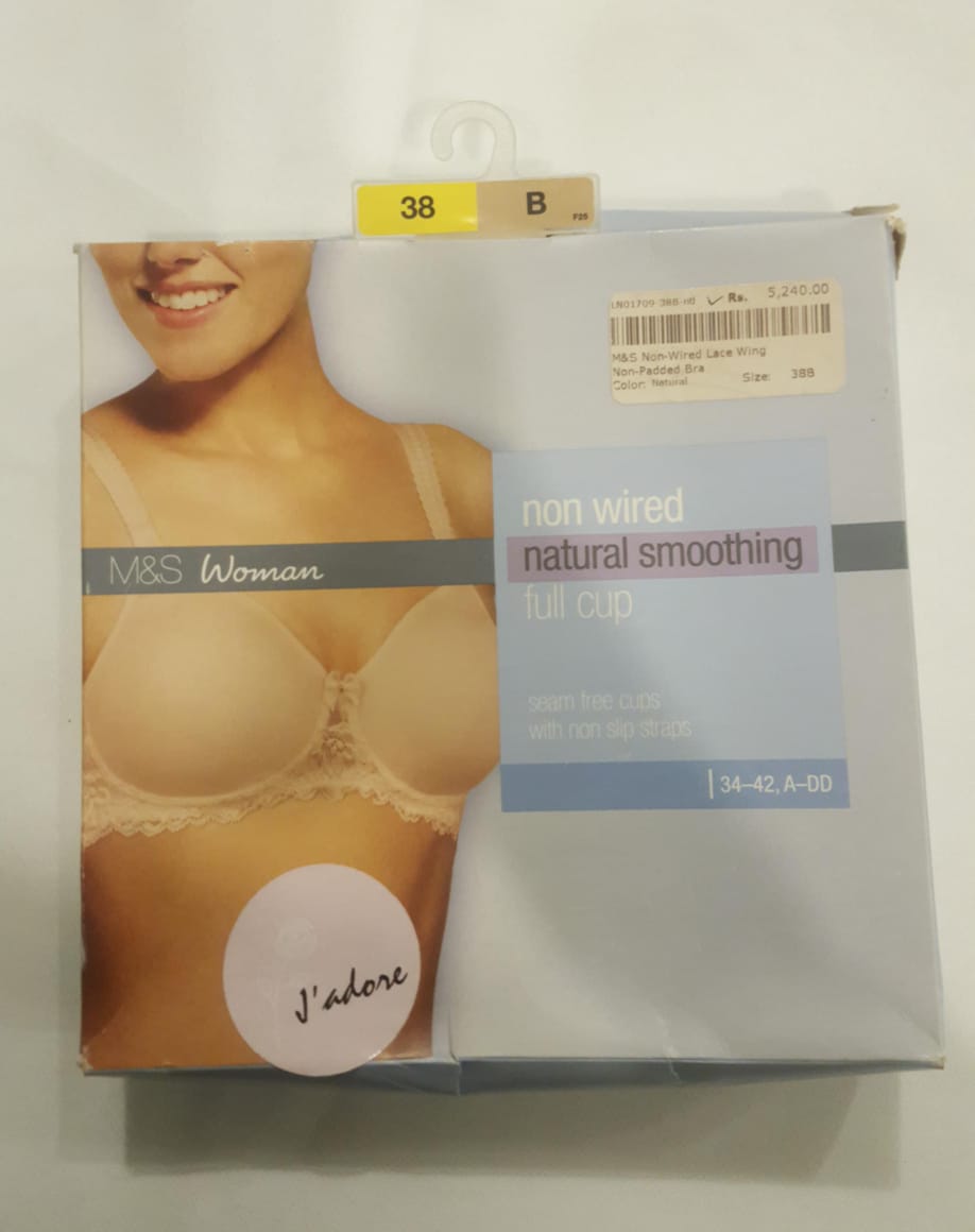 M&S Non-Wired Lace Wing Non-Padded Bra