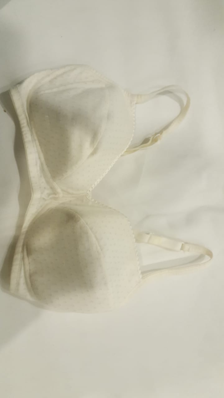 M&S Non-Wired Padded Spot Texture Bra