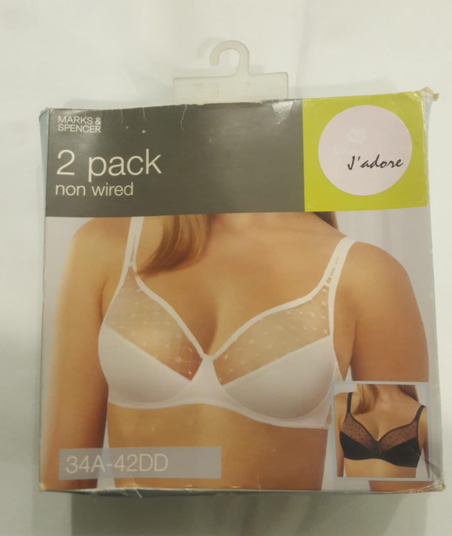 M&S 2 Pack Non-Wired Bra