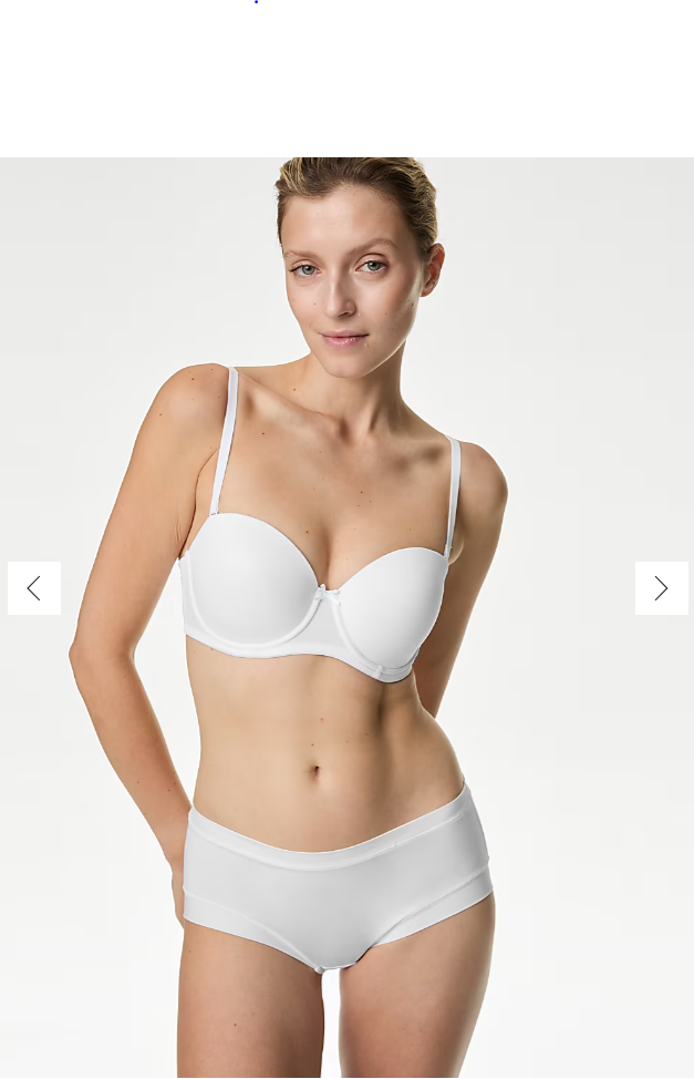 M&S 2 Pack Strapless Smooth Bra