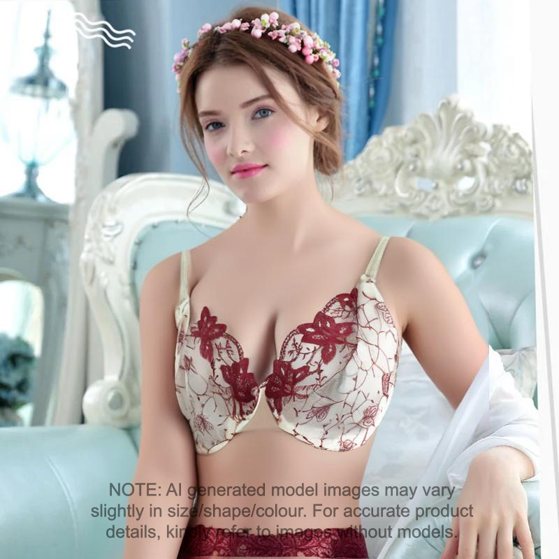 M&S 2 Pack - Per Una Floral Embroidered Padded Bra