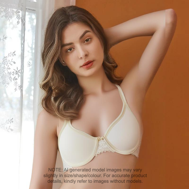 M&S Underwired Two-Tone Lace T-Shirt Bra