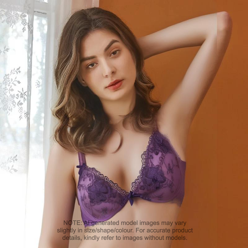 M&S 2 Pack - Limited Collection Floral Embroidered Plunge Bras