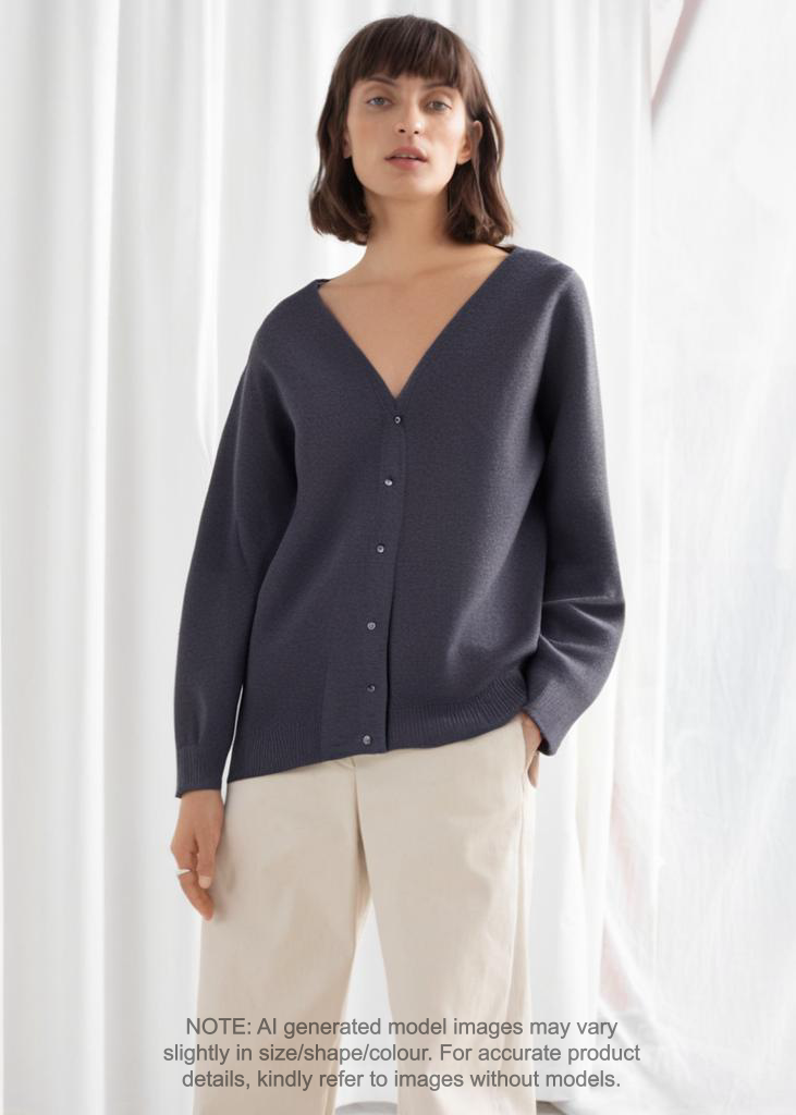 Zara knit fopen cashmere cardigan