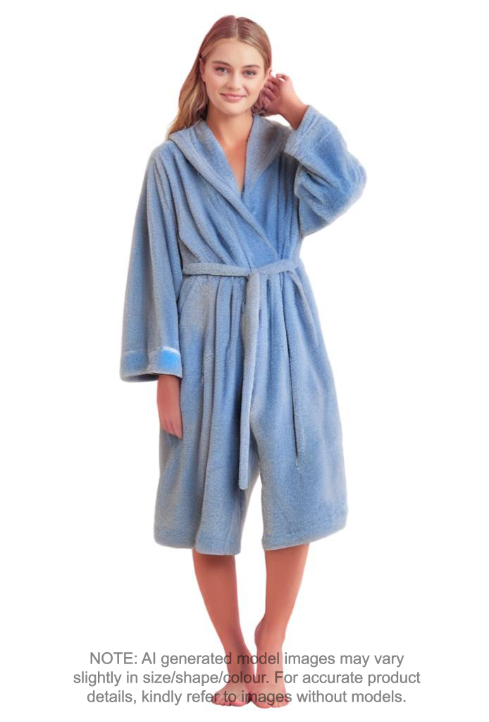 John Lewis Terry Hooded Bath Robe