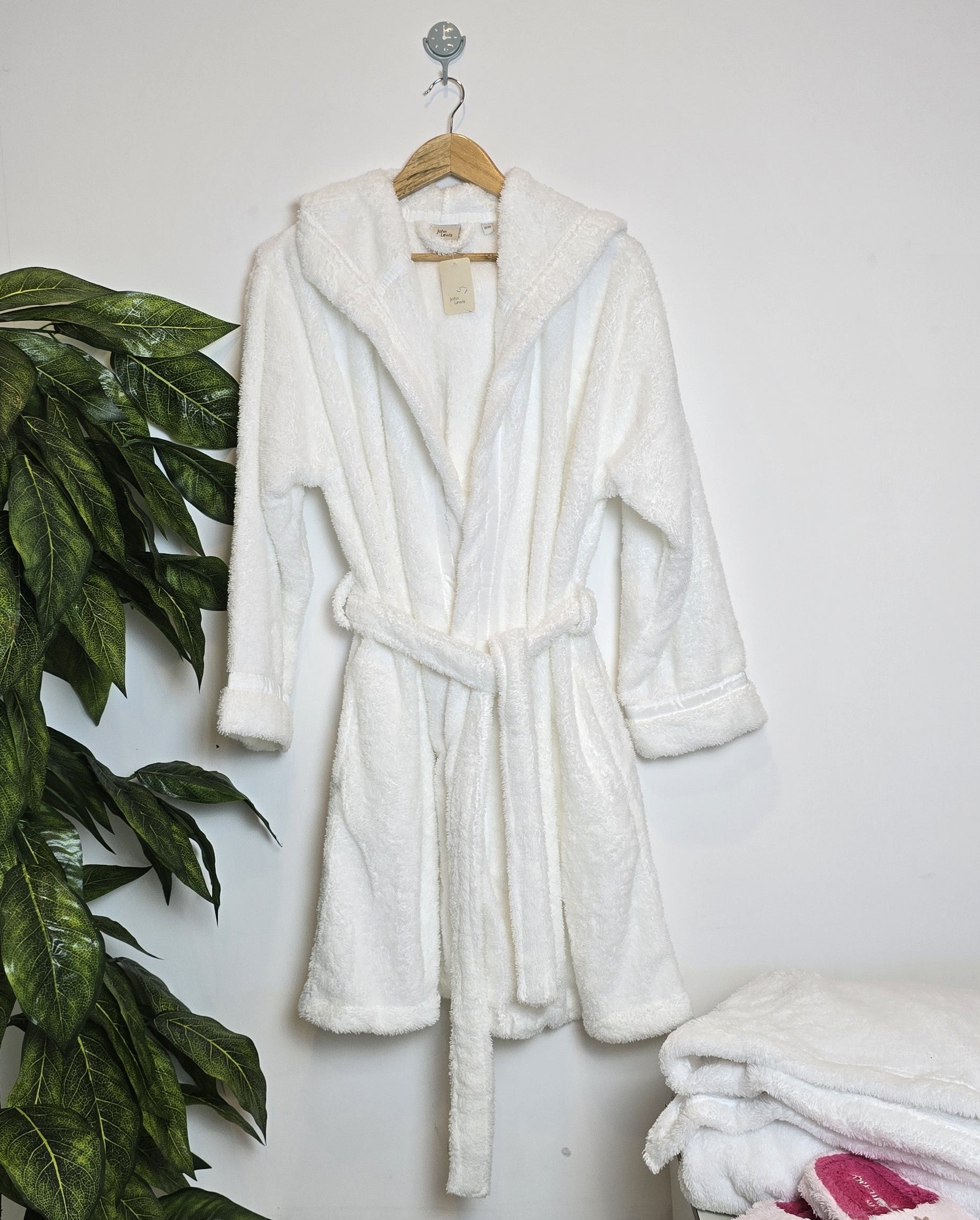 John Lewis Terry Hooded Bath Robe