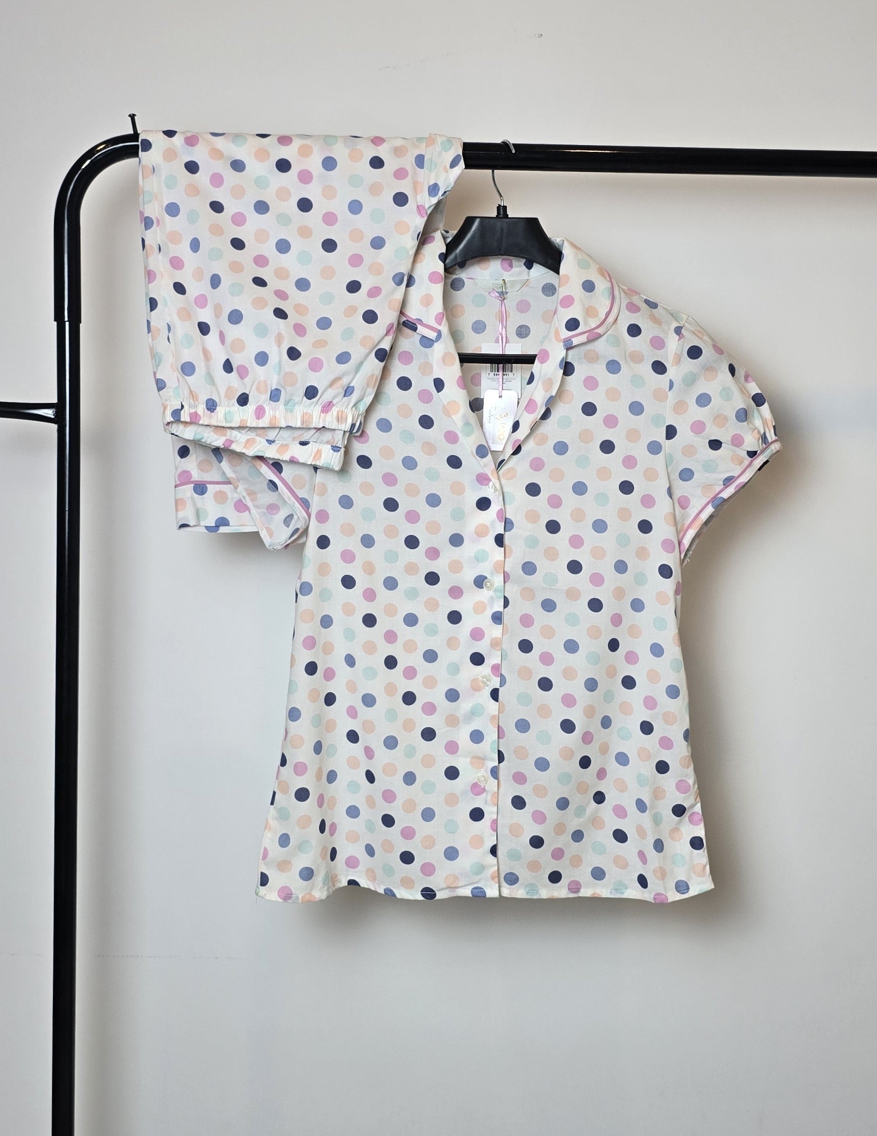 M&S Opp Spot Cropped Pyjamas