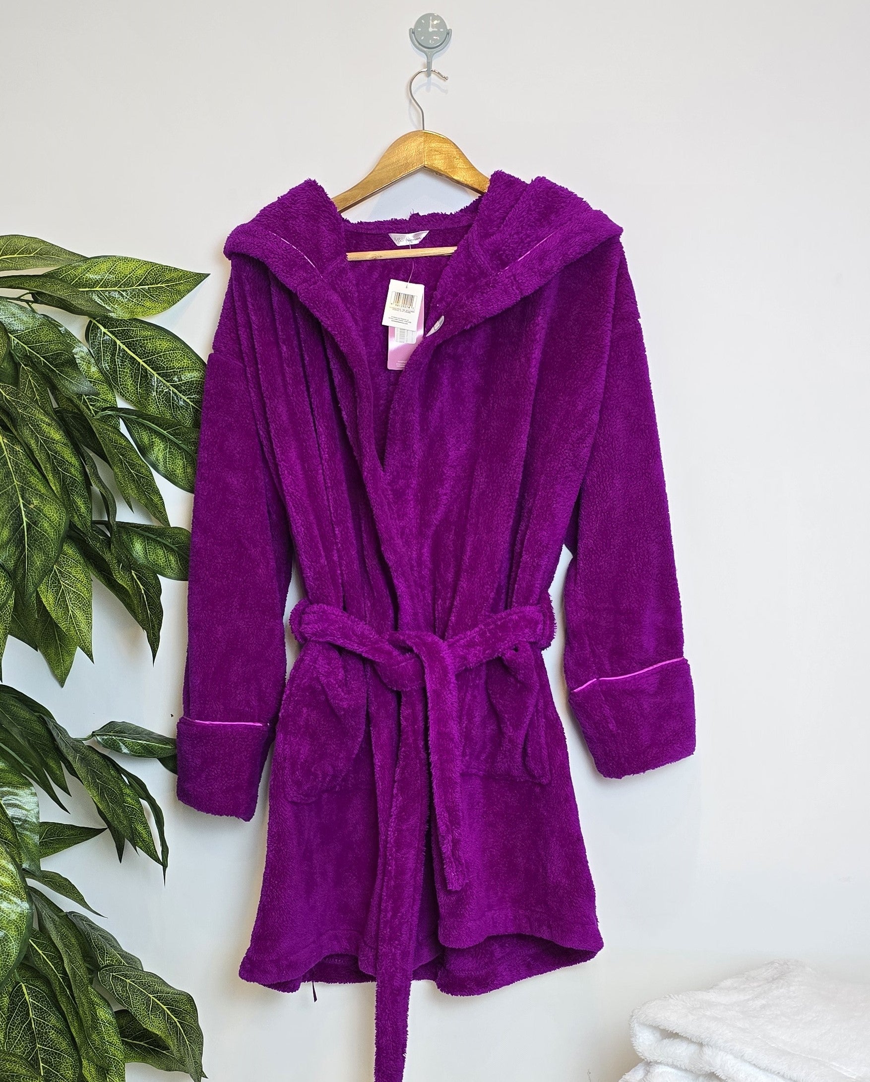 M&S Hooded Cosy Dressing Gown